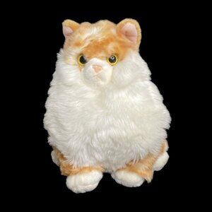 2018 Aurora Butterball 9.5" Fat Cat Orange Tabby Striped Plush Stuffed Animal